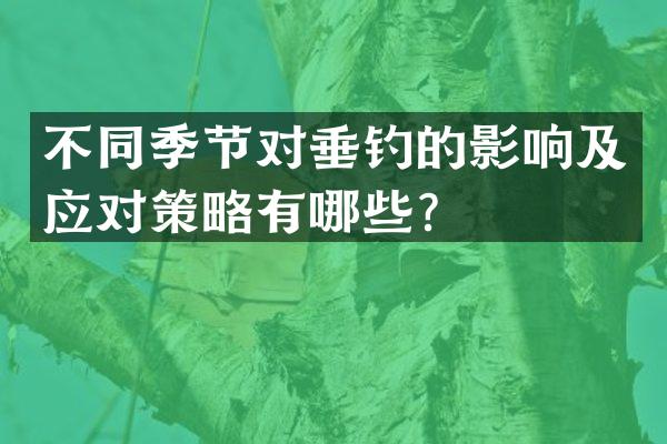 不同季节对垂钓的影响及应对策略有哪些？