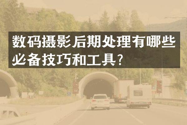 数码摄影后期处理有哪些必备技巧和工具？