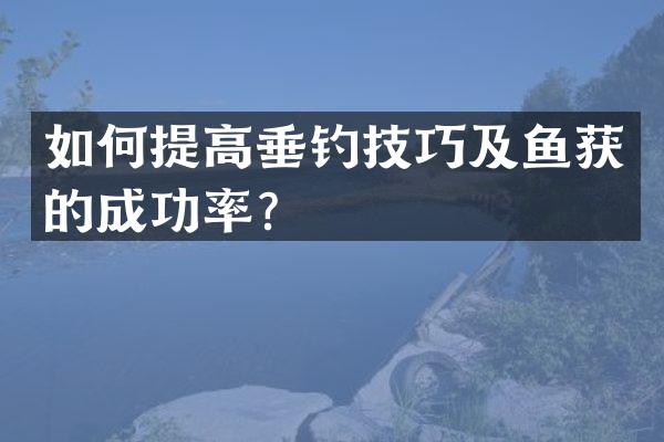 如何提高垂钓技巧及鱼获的成功率？