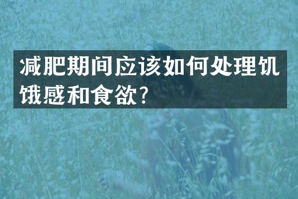 减肥期间应该如何处理饥饿感和食欲？