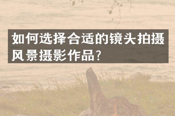 如何选择合适的镜头拍摄风景摄影作品？