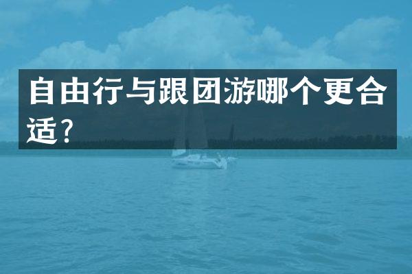 自由行与跟团游哪个更合适？