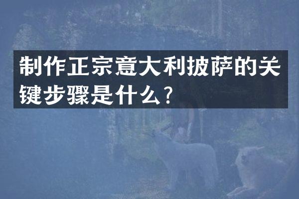 制作正宗意大利披萨的关键步骤是什么？