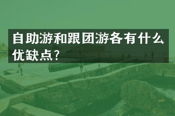 自助游和跟团游各有什么优缺点？