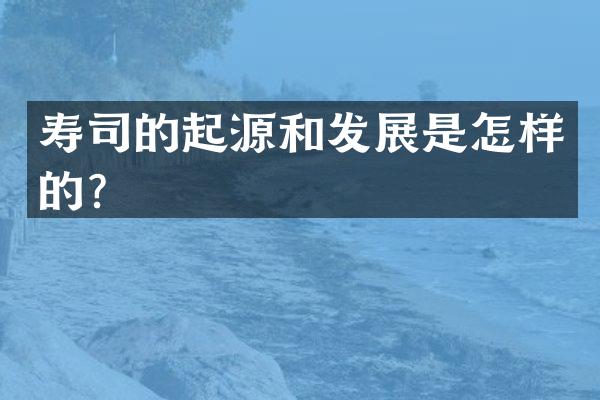 寿司的起源和发展是怎样的？