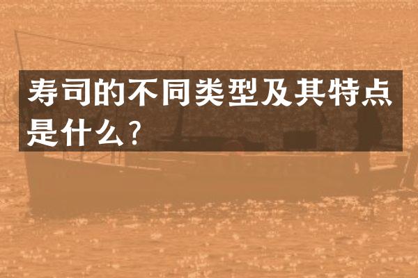 寿司的不同类型及其特点是什么？